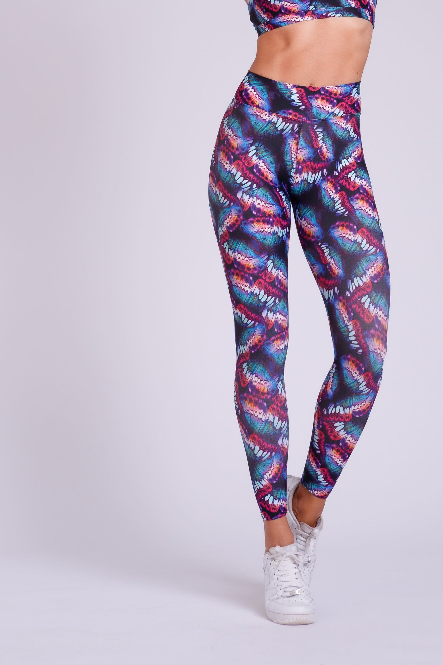 Aurora Butterfly High waist Full length Leggings