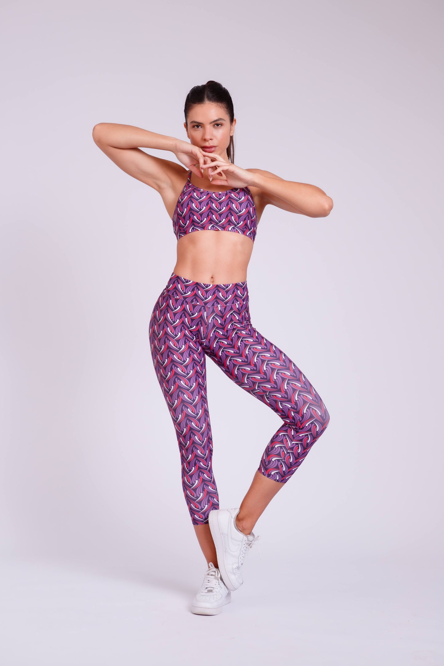 Fuschia Facet Leggings 7/8