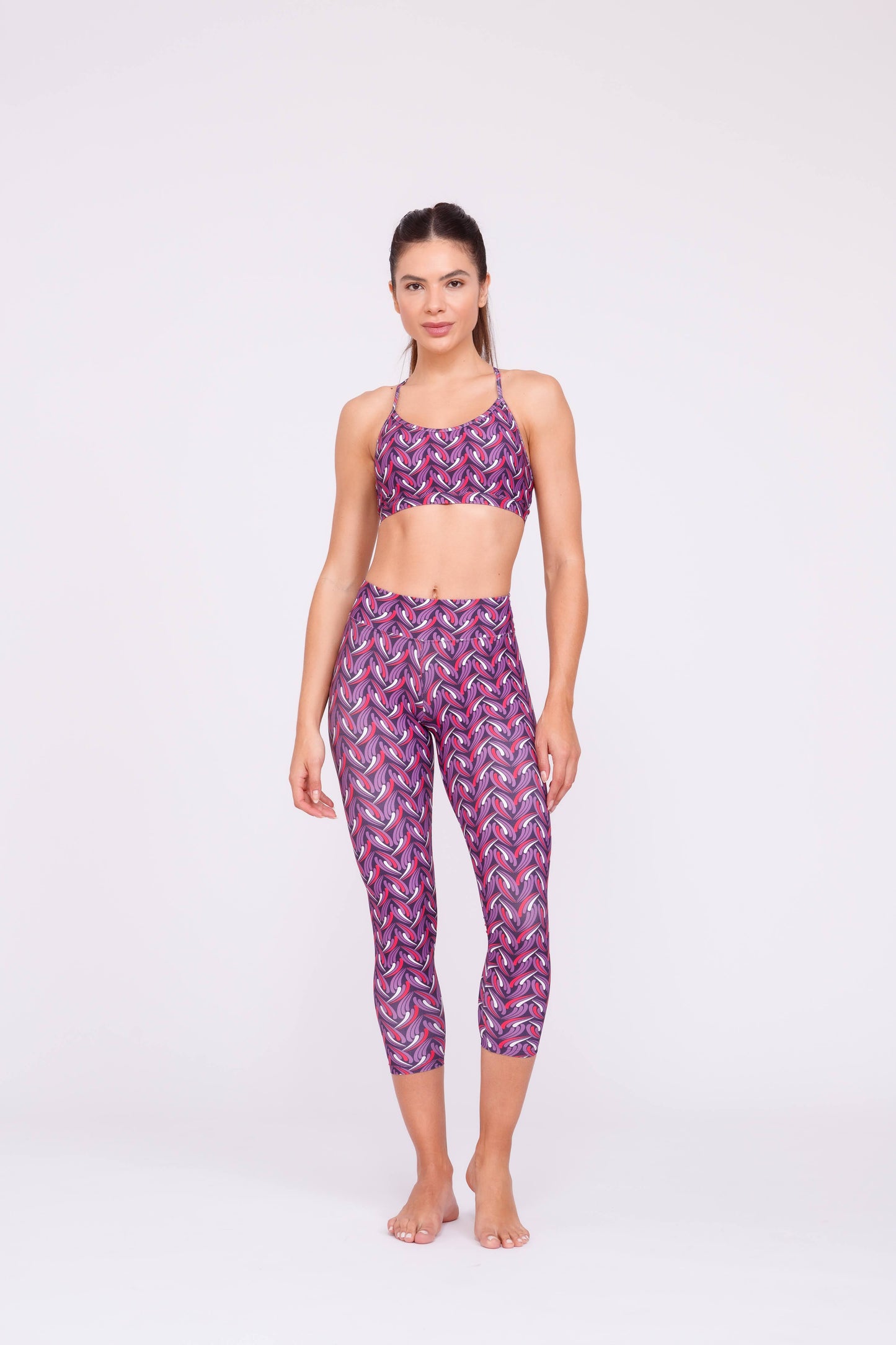 Fuschia Facet Leggings 7/8