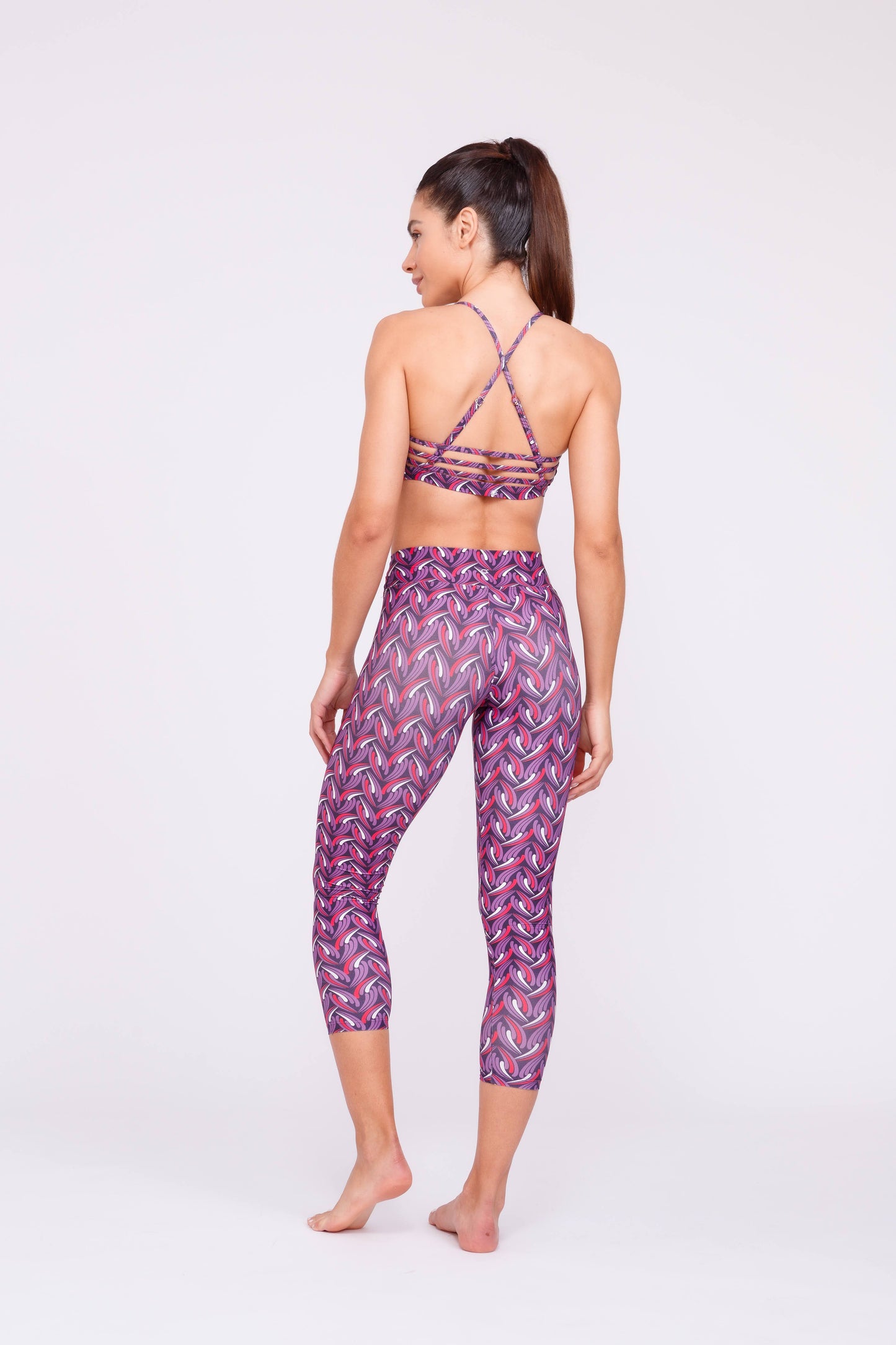 Fuschia Facet Leggings 7/8