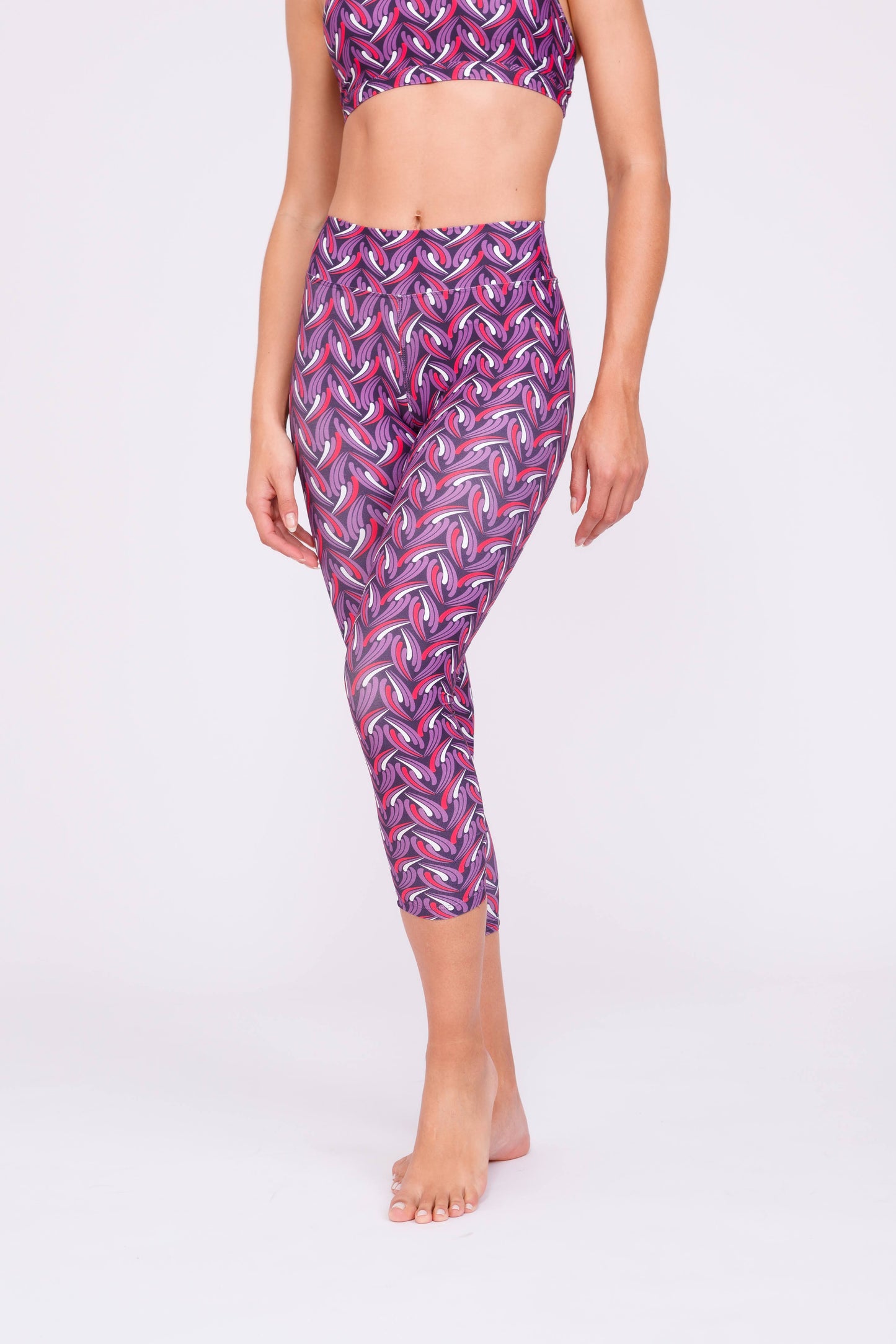 Fuschia Facet Leggings 7/8
