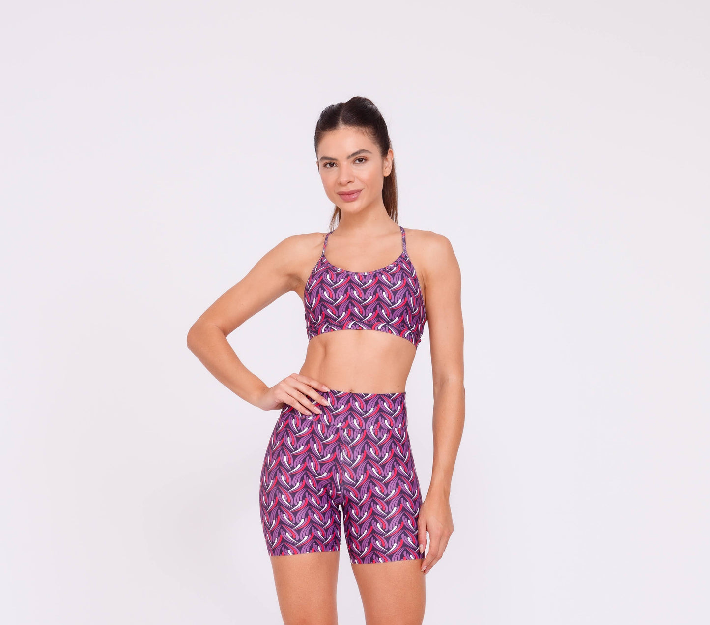 Fuschia Facet Bikers Short