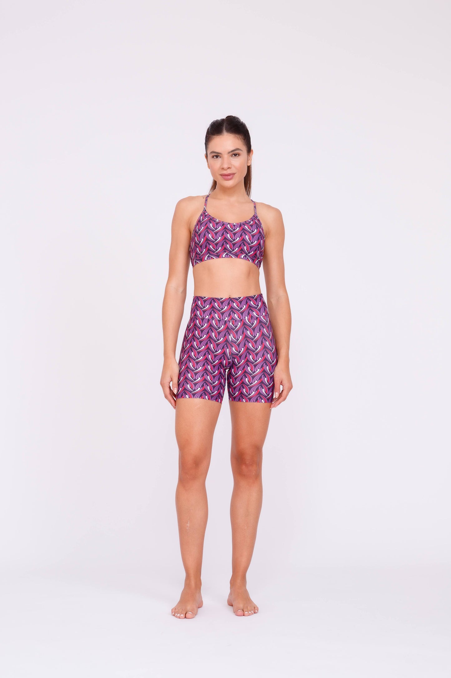Fuschia Facet Bikers Short