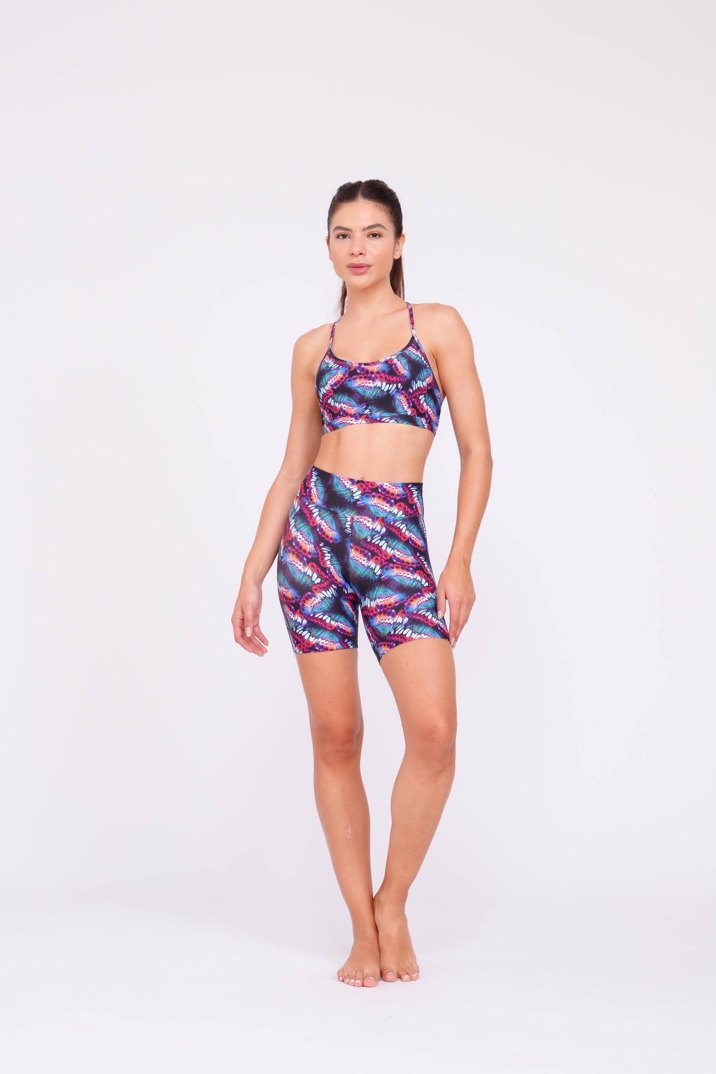 Aurora Butterfly Bikers Short