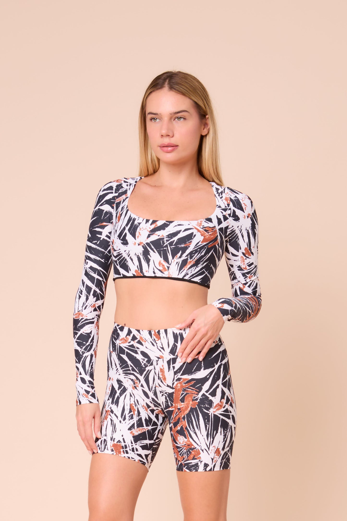 Tropical Dawn Biker Shorts