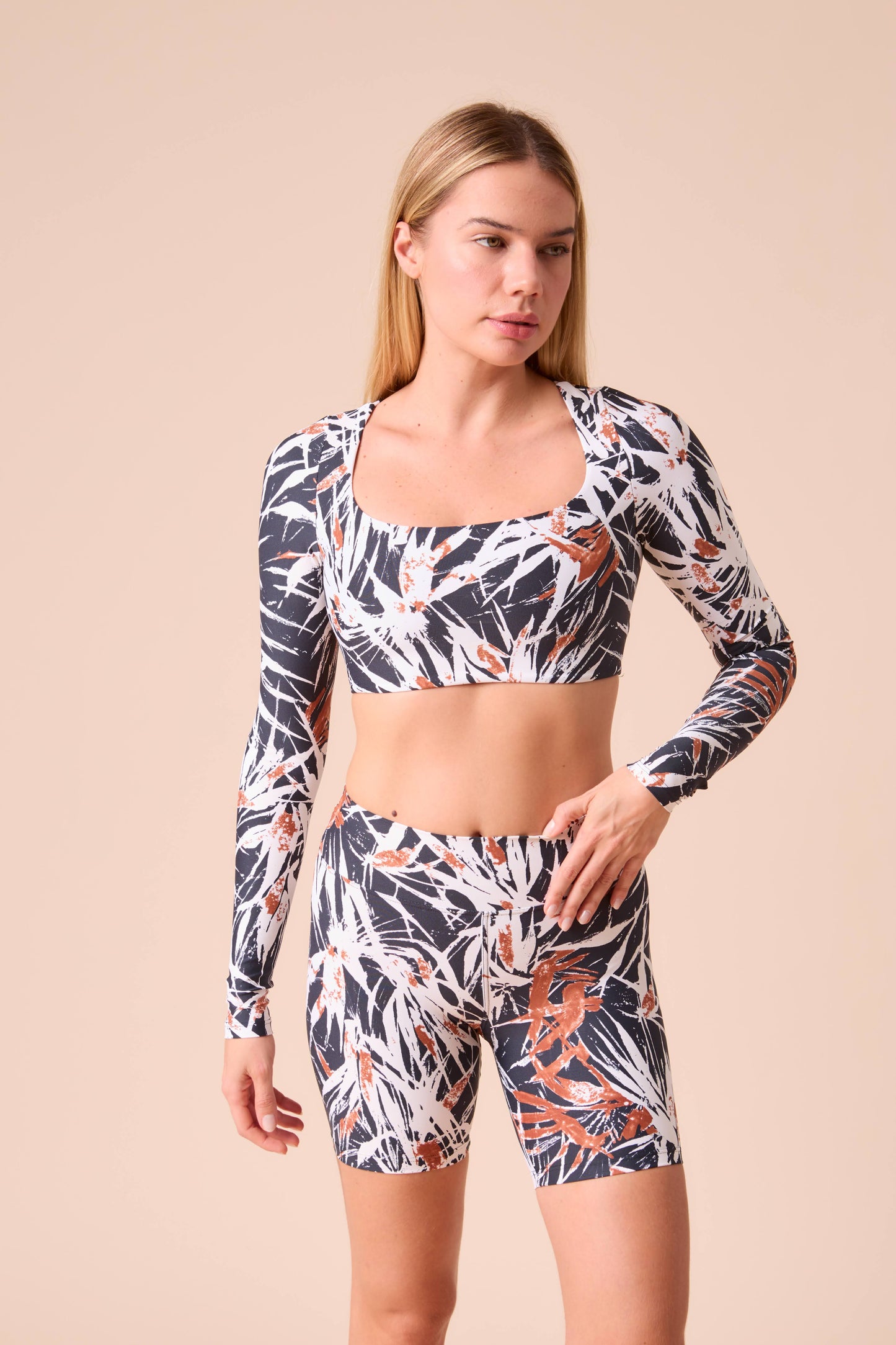 Tropical Dawn Biker Shorts
