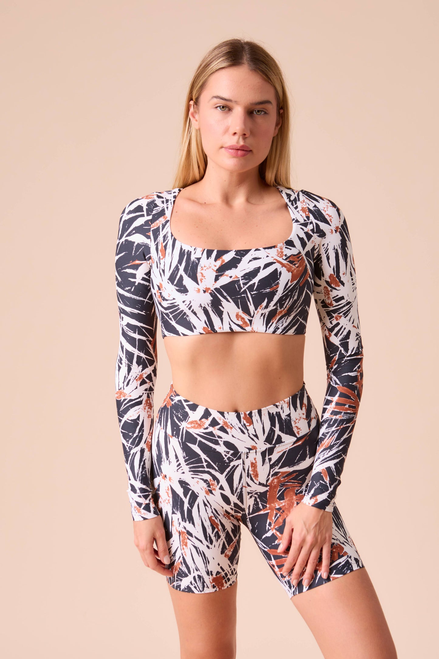 Tropical Dawn Biker Shorts
