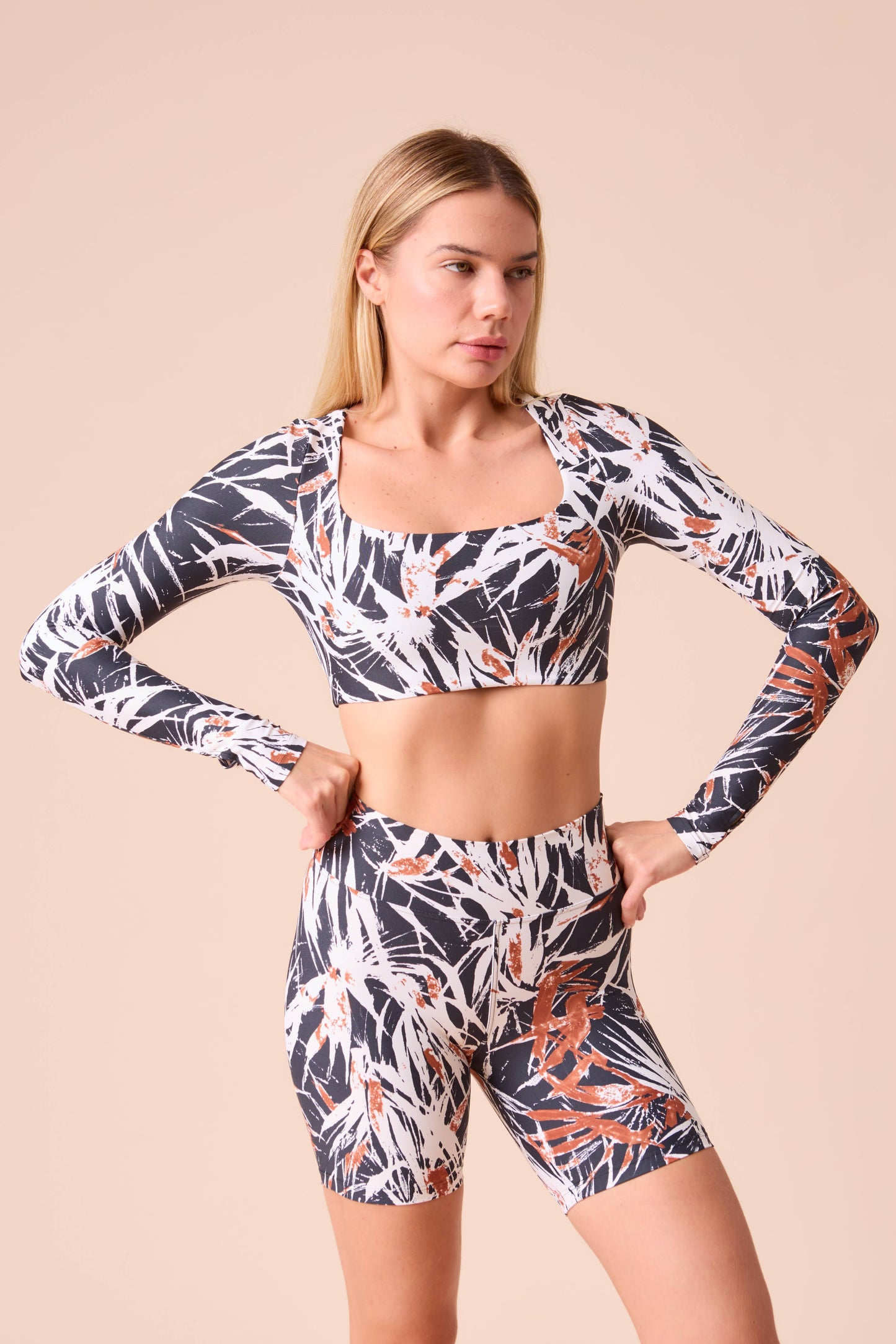 Tropical Dawn Biker Shorts