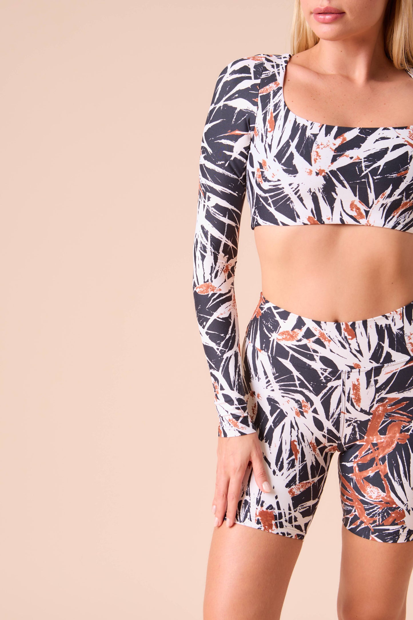 Tropical Dawn Biker Shorts